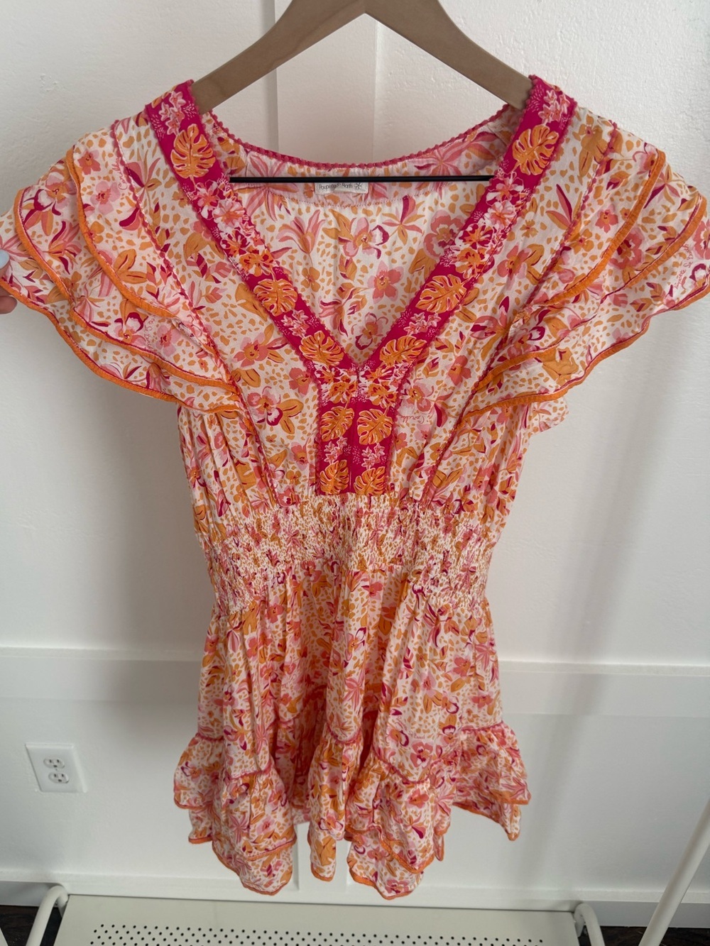 Poupette St Barth Camila Mini Dress Pink Monaco